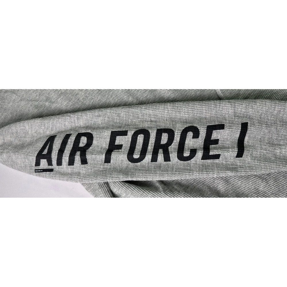 Nike Air Force 1 AF1 Long Sleeve Top Mens‎ XL Crewneck Gray Waffle Knit - Picture 8 of 11